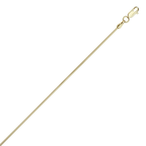 Цепь из желтого золота 585, плетение «Снейк»